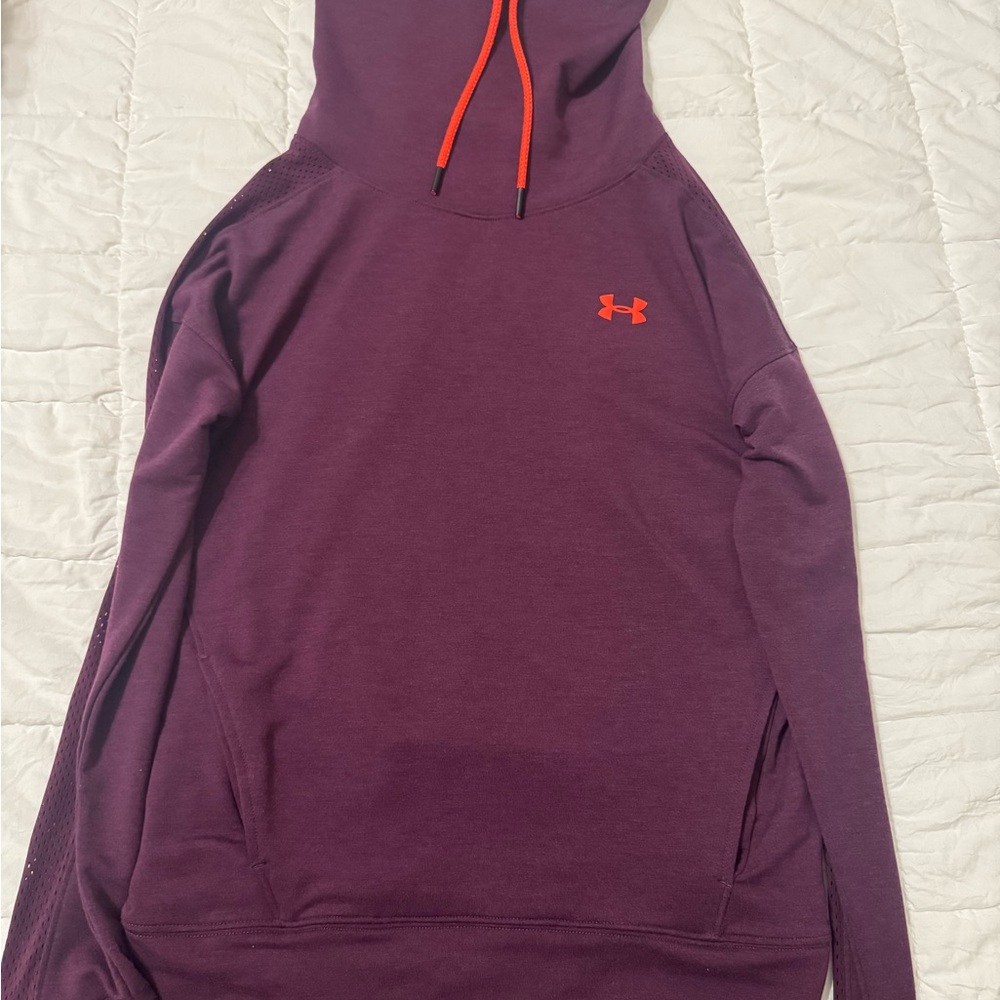 Under Armour Maroon Hoodie with Red Details